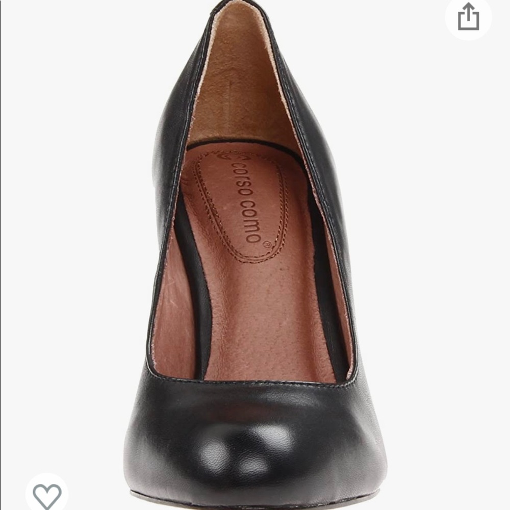 Corso Como Del Black Silk Calf Heel Size 11